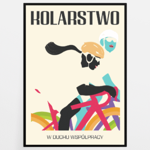 Plakat Kolarstwo w Duchu Współpracy